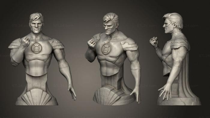 Busts of heroes and monsters (GL, BUSTH_1295) 3D models for cnc